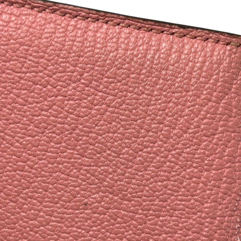 HERMES ベアン スフレ レザー □R刻印(2014年製)  ロングウォレット - ピンク