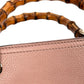 GUCCI Bamboo Leather Handbag/Shoulder Bag - Pink 