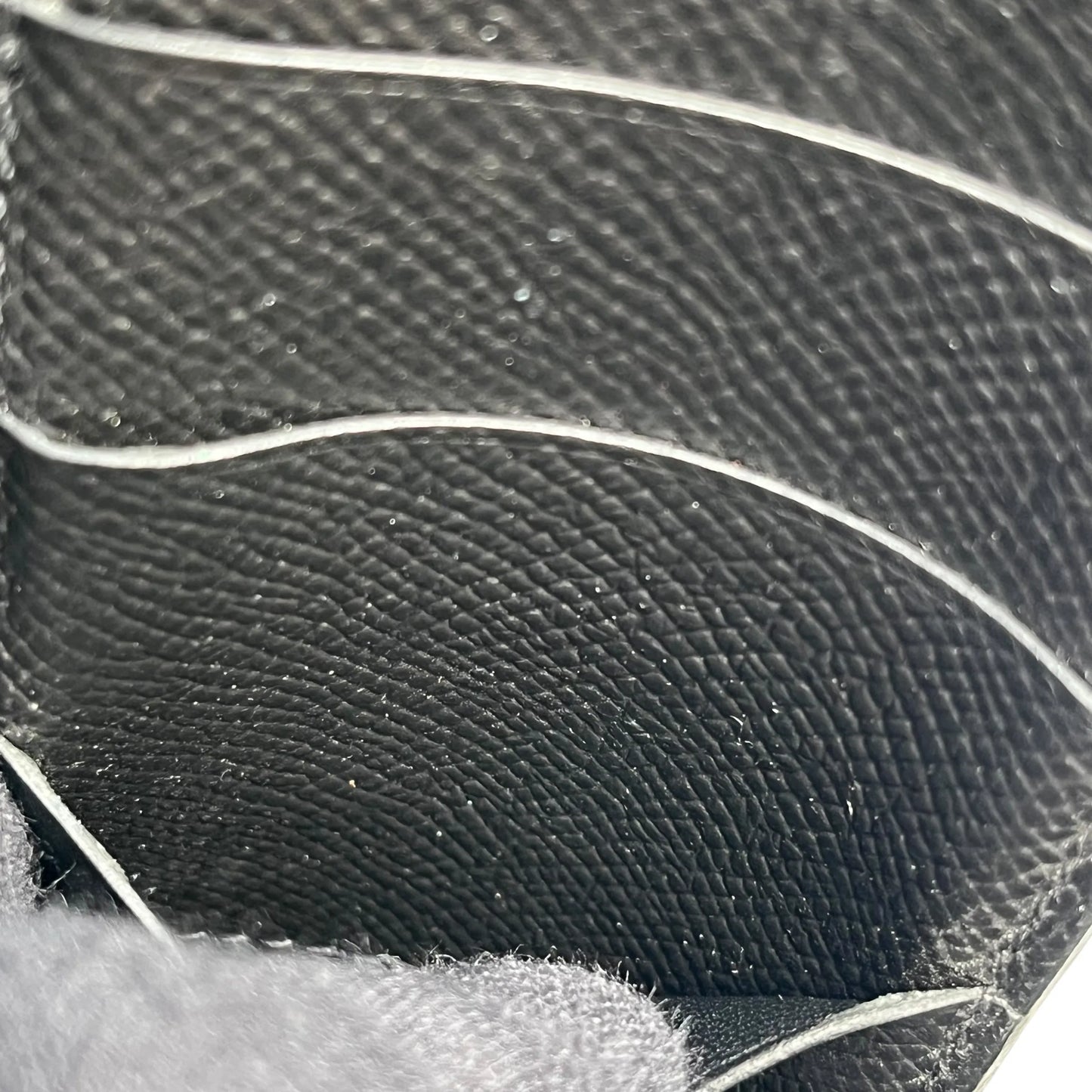 HERMES Bearn Souffle Epsom Leather Long Wallet (2014) - Black (R Stamp) 