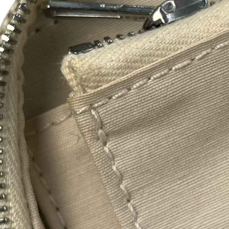 HERMES Air Line Canvas Travel Pouch - Beige 