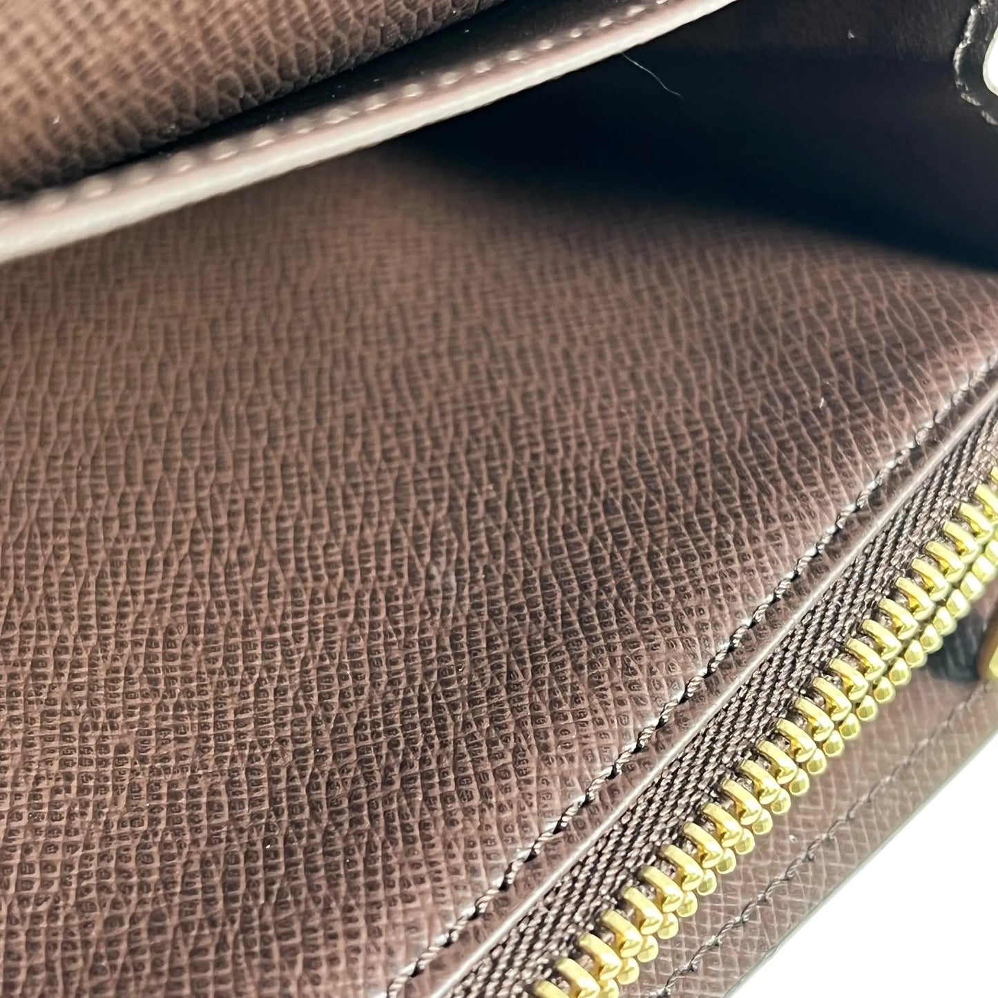 Louis Vuitton Sarah Damier Ebene Portefeuille Long Wallet - Brown 