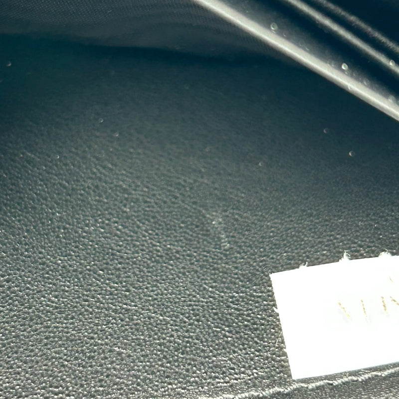 BOTTEGA VENETA Intrecciato Leather Round Zip Long Wallet - Black 