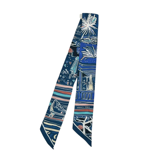 Hermès Twilly Scarf Rayeur d'Eté - Blue x Multicolor 