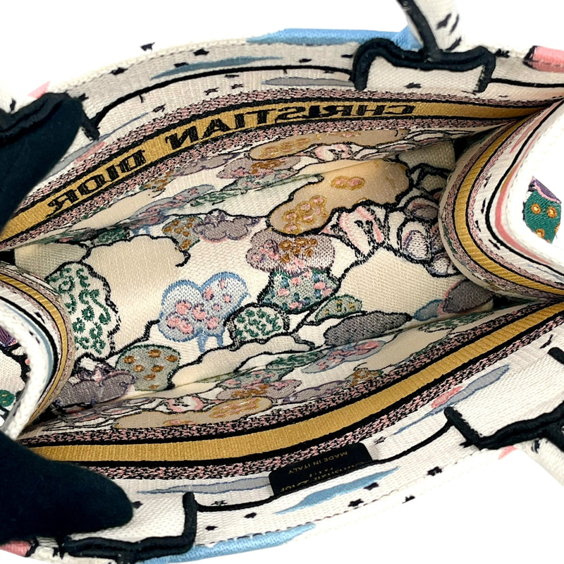 Dior Book Small Tote Bag - White x Multicolor 