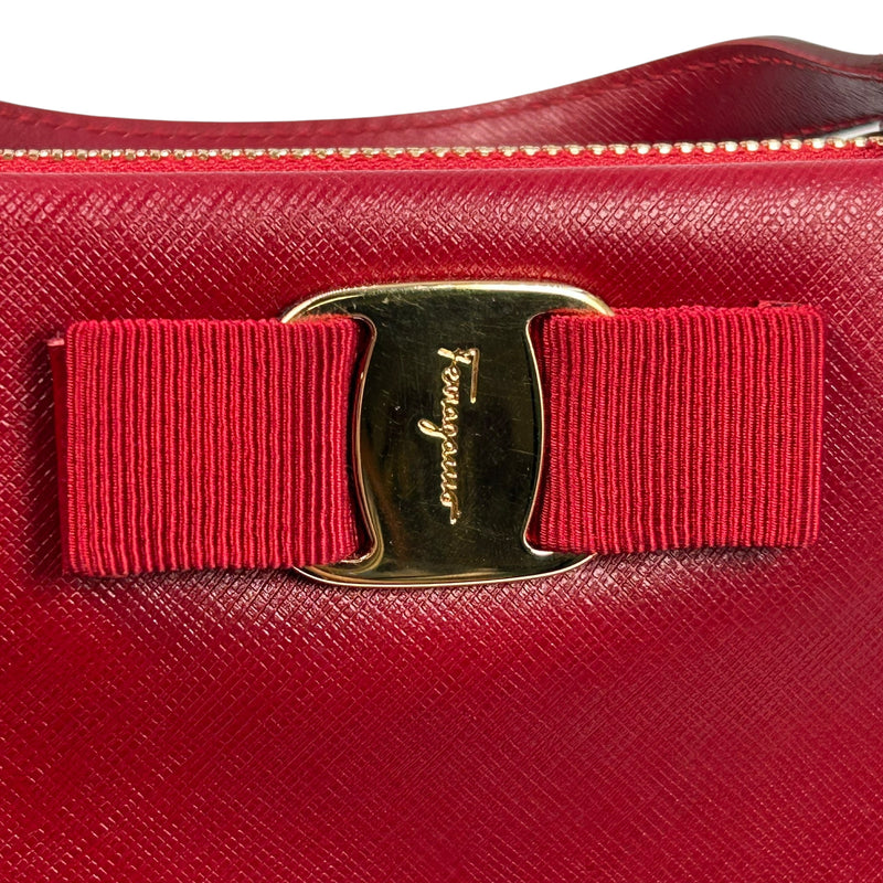 Salvatore Ferragamo ヴァラ ボン ハンドバッグ - レッド