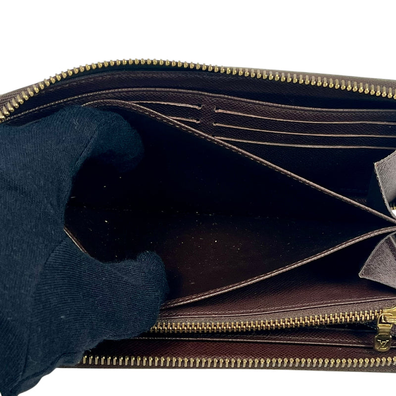 Louis Vuitton Damier Graffiti Zippy Long Wallet - Dark Brown - 31499 