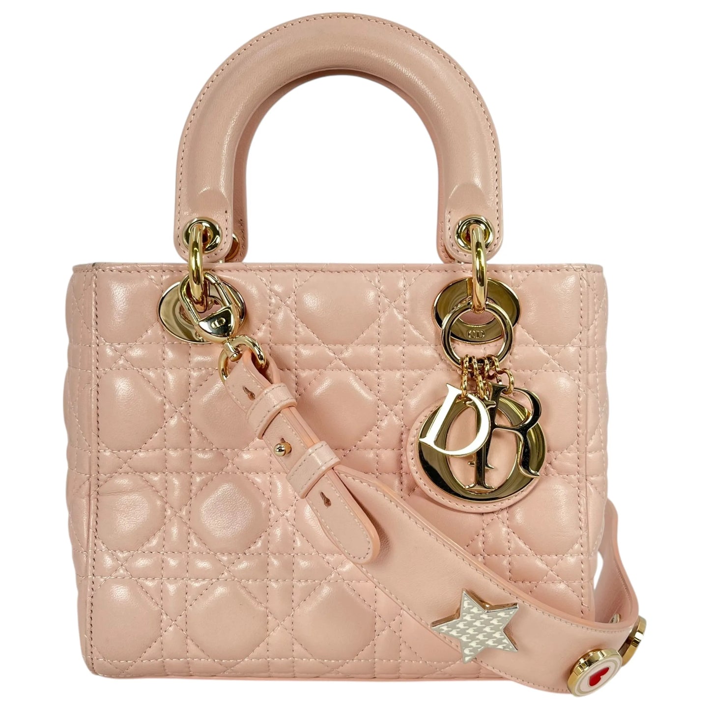 Dior Small Lady Dior My ABC Dior Leather Handbag - Pink 
