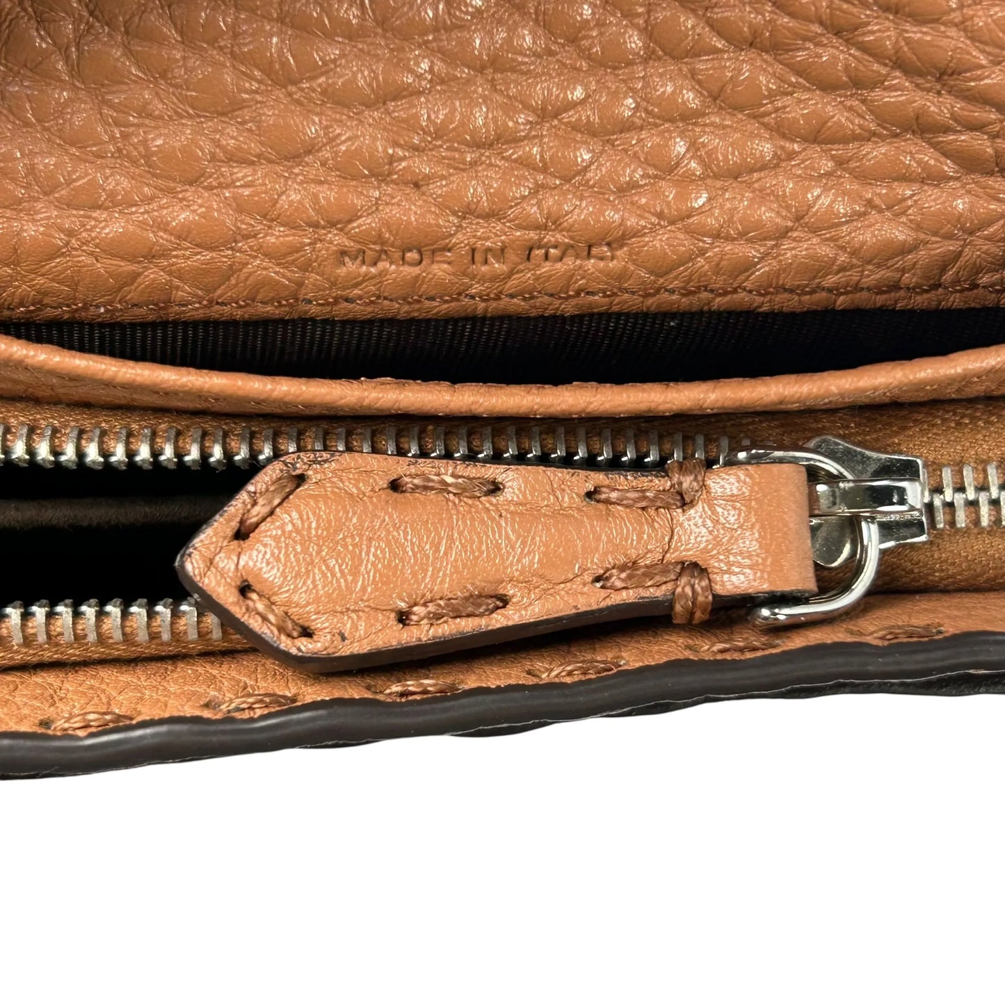 FENDI Selleria Compact Bifold Wallet - Brown 