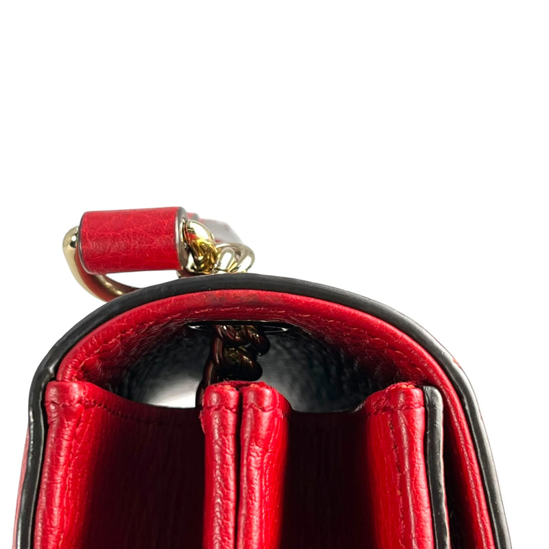 GUCCI Interlocking G Shoulder Bag - Red 