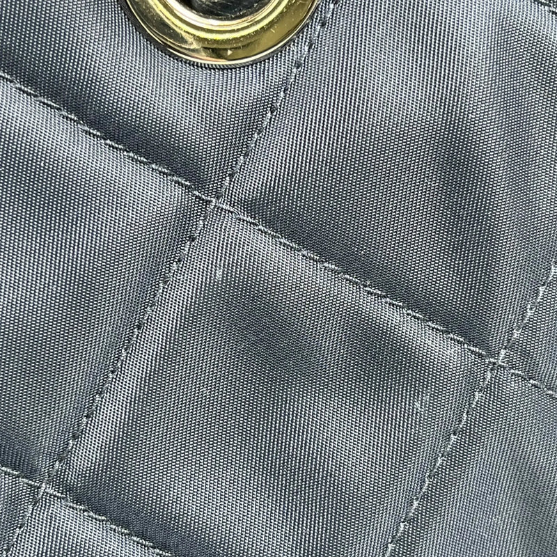 PRADA Quilted Nylon Chain Shoulder Bag - Navy 