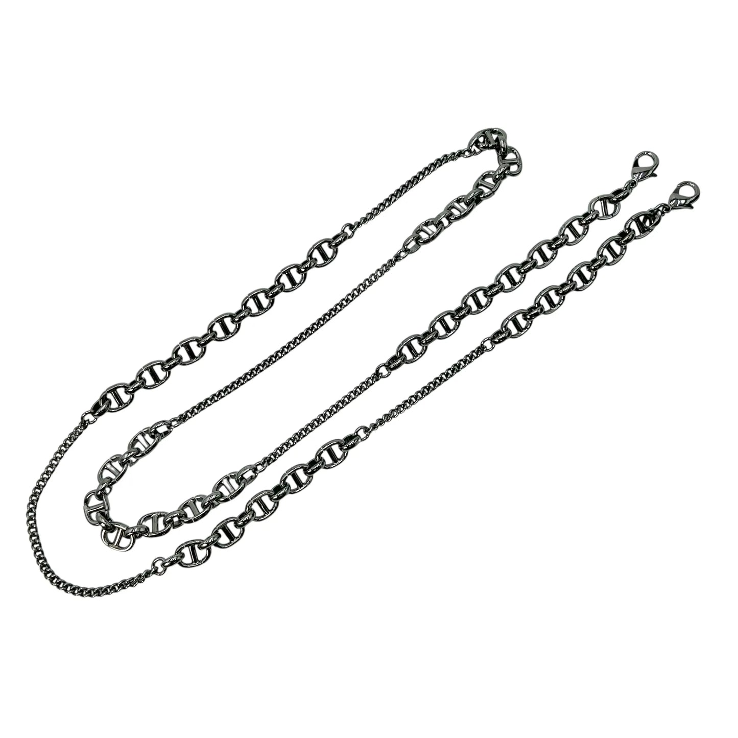 Dior Caro Chain Pouch Cannage Calfskin Chain Wallet Shoulder Bag - Black 