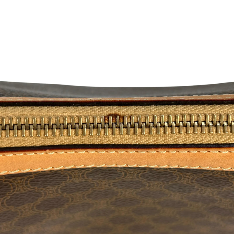 Celine Macadam PVC Canvas One-Shoulder Bag - Brown 