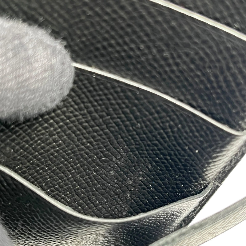 HERMES Bearn Souffle Epsom Leather Long Wallet (2014) - Black (R Stamp) 