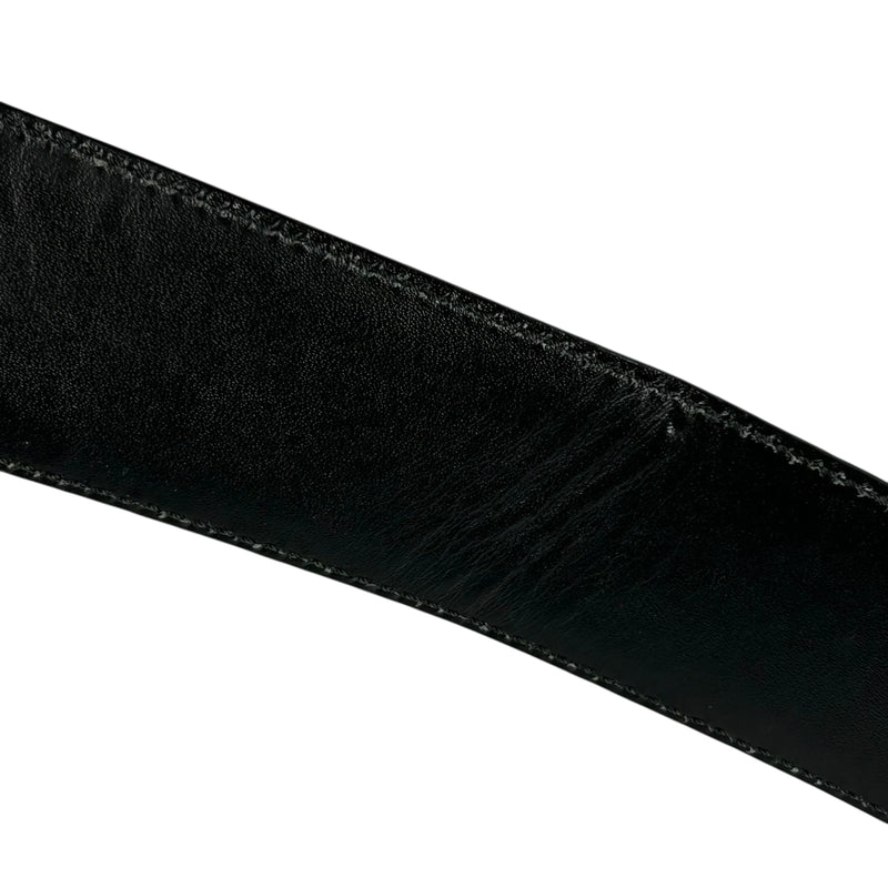 GUCCI グッチシマ GGロゴ レザー ベルト - ブラック