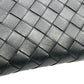 BOTTEGA VENETA Intrecciato Round Zip Leather Long Wallet - Black 