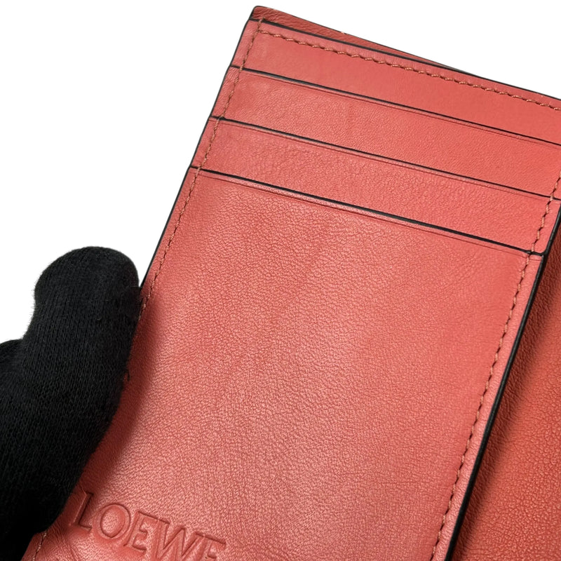 Loewe Slim Zip Bifold Wallet in Calfskin - Beige 