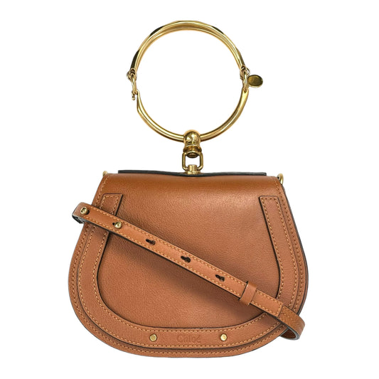 Chloé Nile Leather Bracelet Bag, Handbag, Shoulder Bag - Brown 