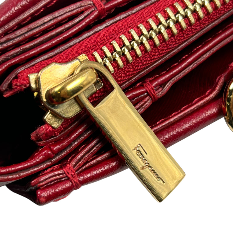 Salvatore Ferragamo ヴァラ ボン ハンドバッグ - レッド