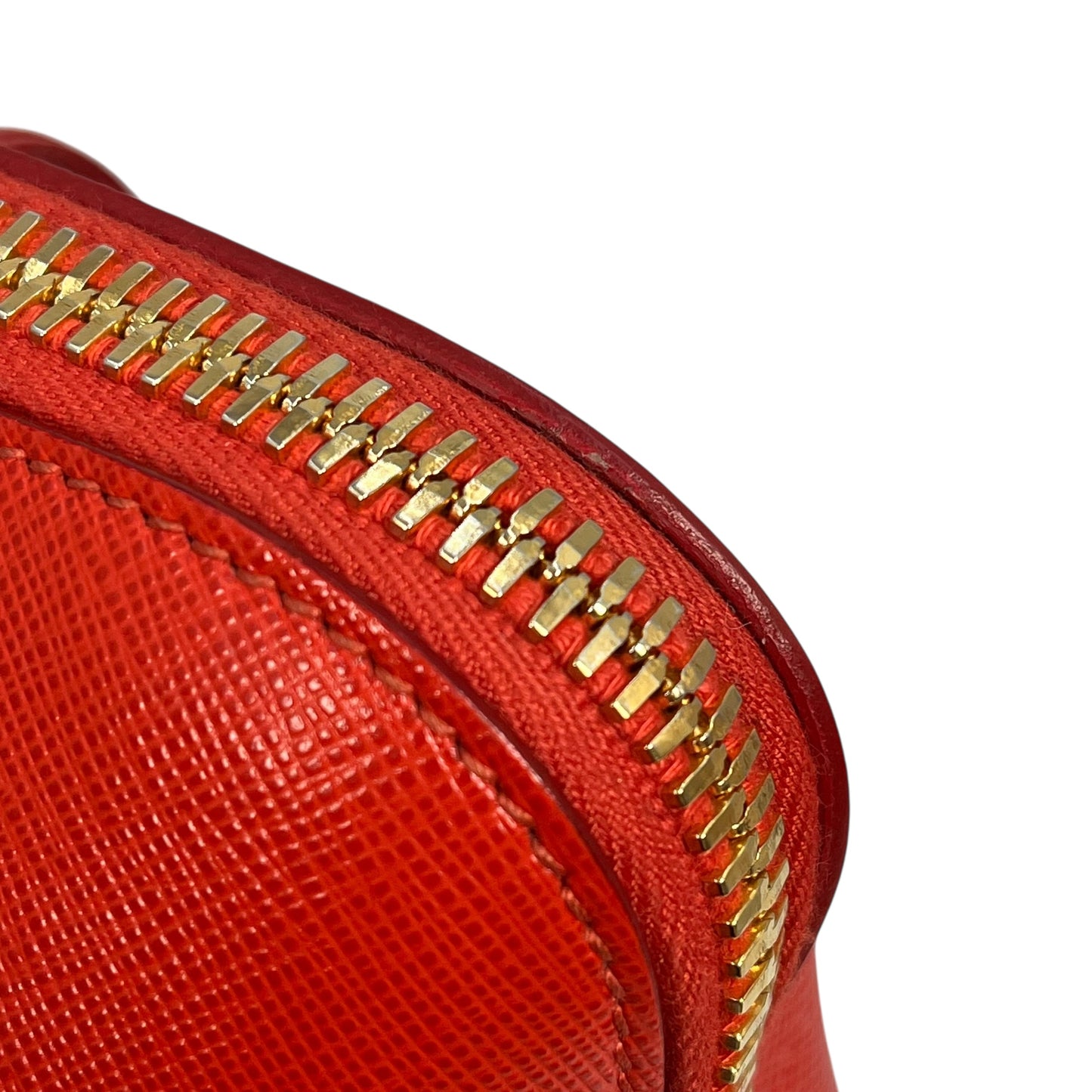 PRADA Galleria Saffiano Leather Handbag - Red 