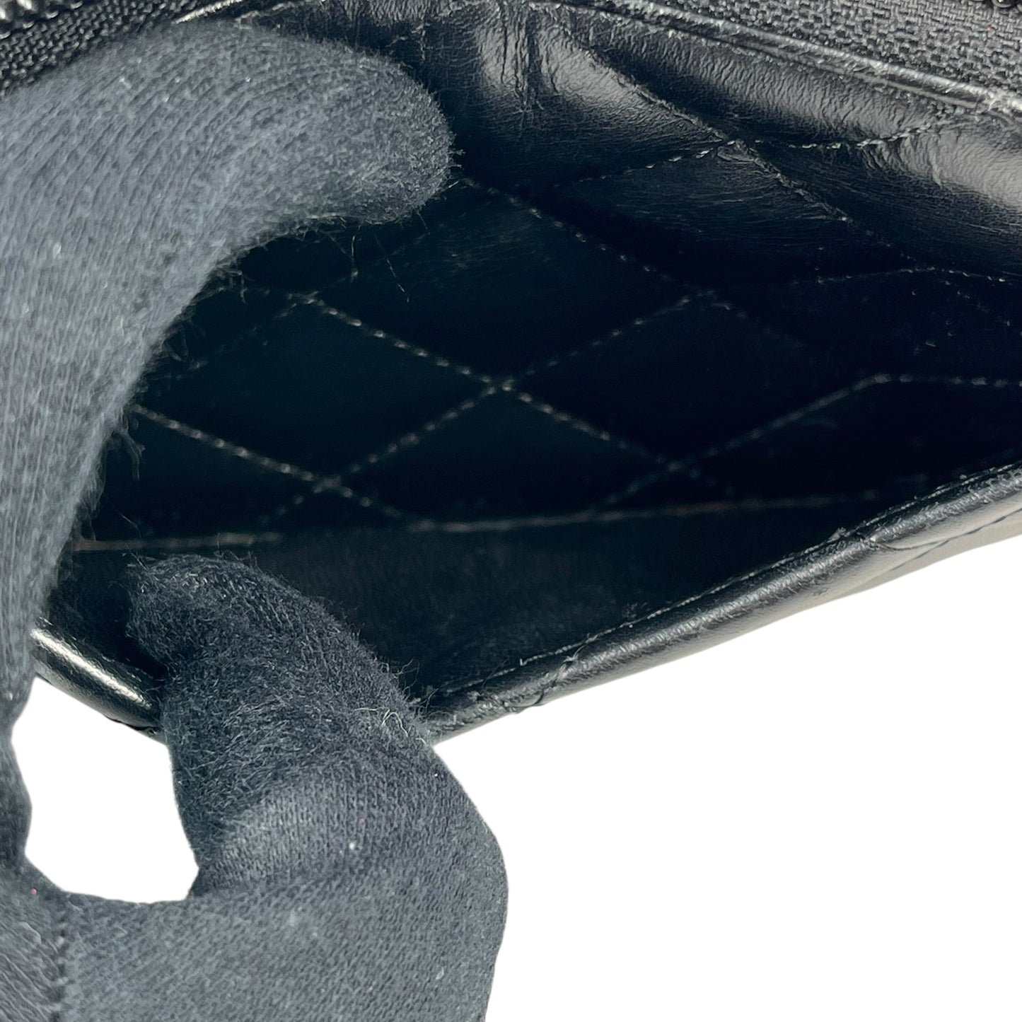 CHANEL Cambon Calfskin Long Wallet - Black 