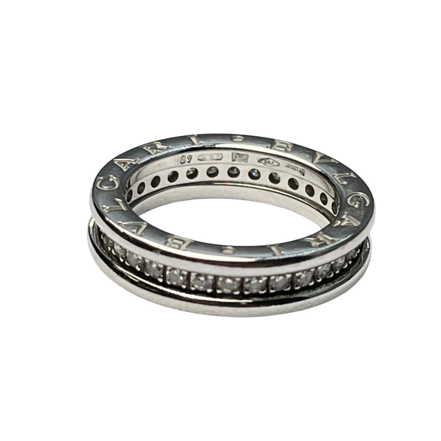 BVLGARI B.zero1 Diamond 1-Band Ring Jewelry - 18KWG 