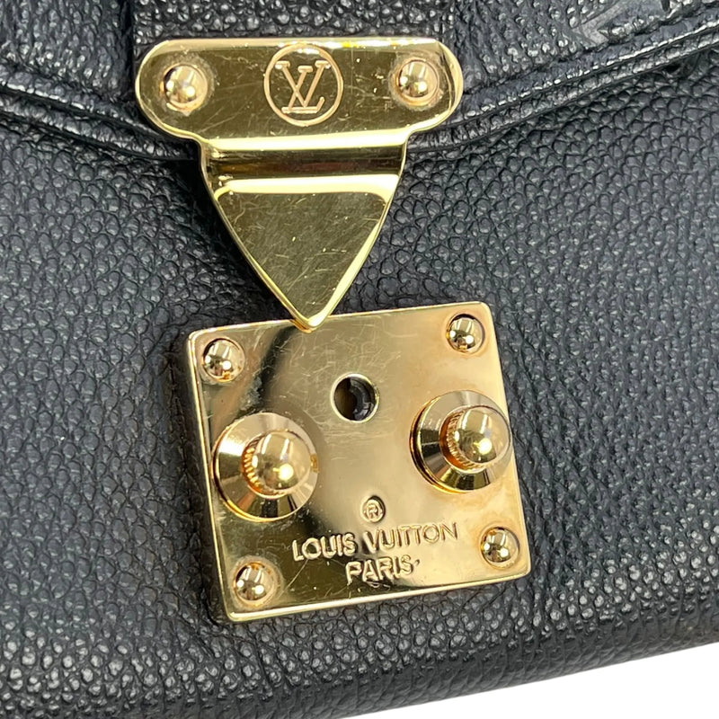 Louis Vuitton Monogram Empreinte Pochette Saint-Germain Chain Wallet - Black 