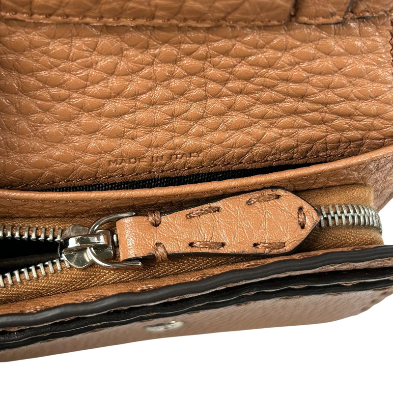 FENDI Selleria Compact Bifold Wallet - Brown 