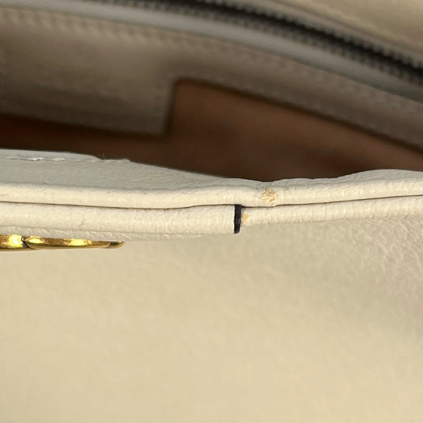 GUCCI Diana Small Hand Bag Shoulder Bag - Beige 