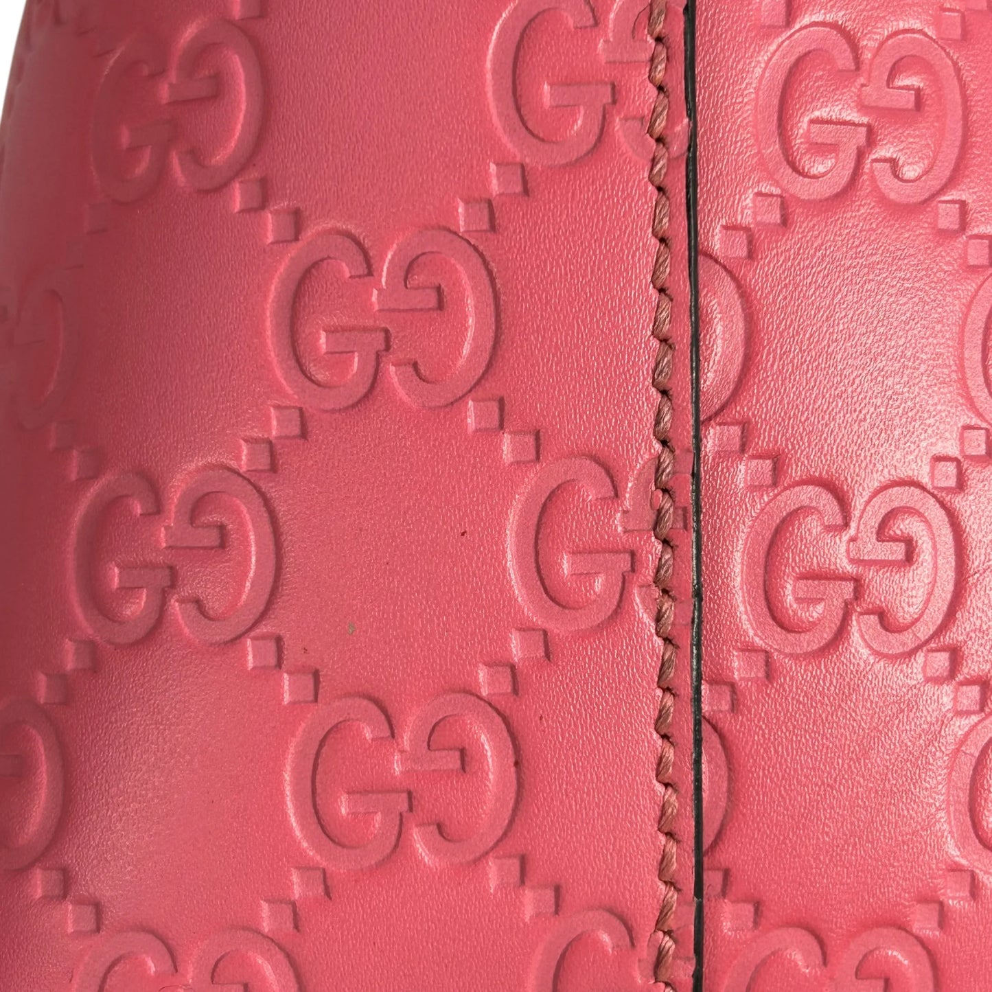 GUCCI グッチシマ レザー ハンドバッグ ショルダーバッグ - ピンク