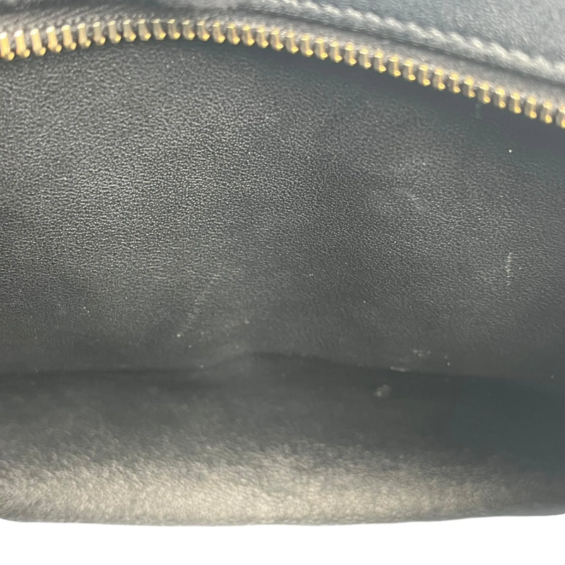 SAINT LAURENT ベイビーカバス レザー ハンドバッグ ショルダーバッグ - ブラック