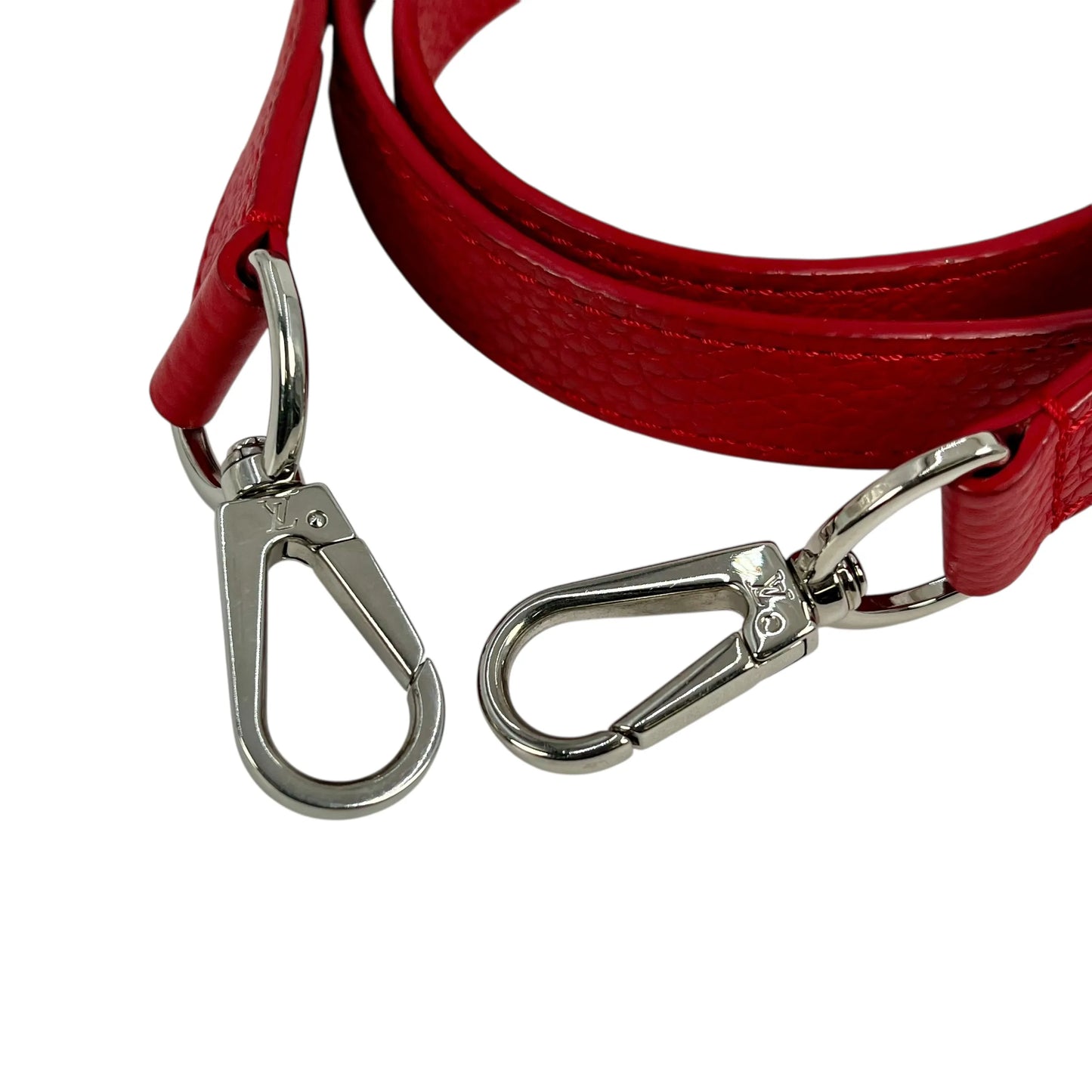 LOUIS VUITTON Capucines BB Leather Handbag/Shoulder Bag - Red 