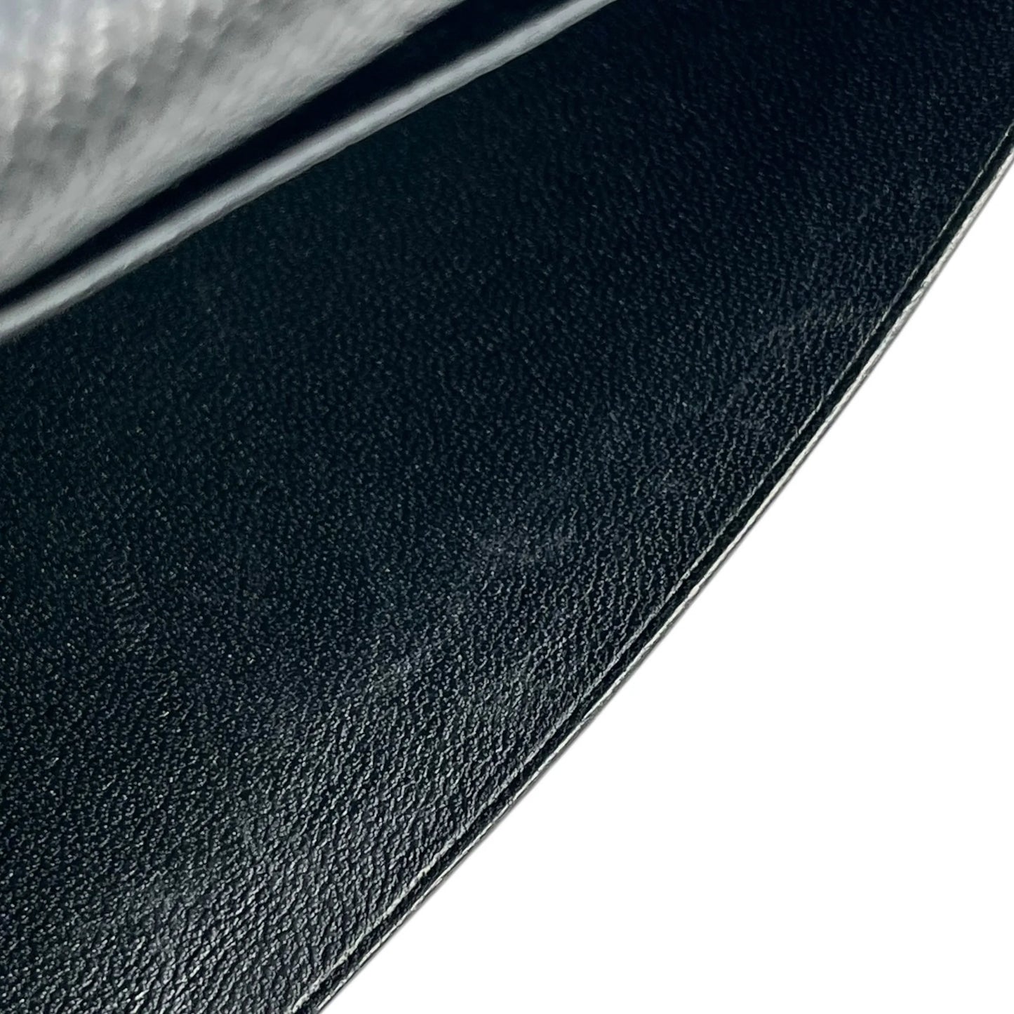 HERMES Bearn Souffle Epsom Leather Long Wallet (2014) - Black (R Stamp) 