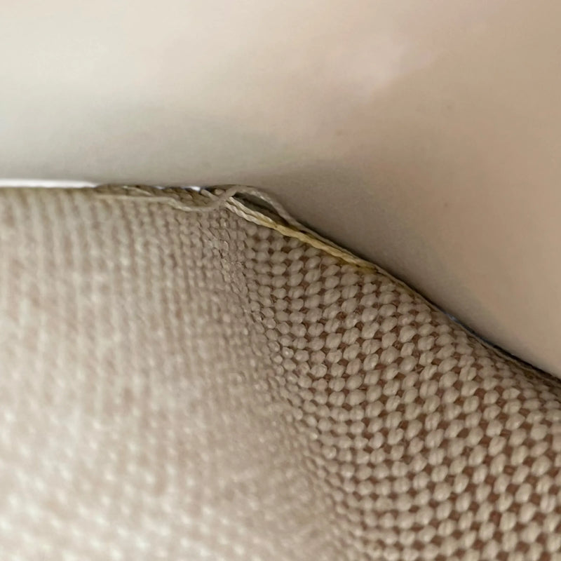 HERMES Air Line Canvas Travel Pouch - Beige 