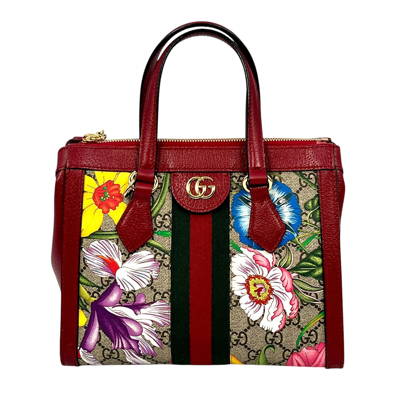 GUCCI Ophidia Handbag Shoulder Bag - Red 
