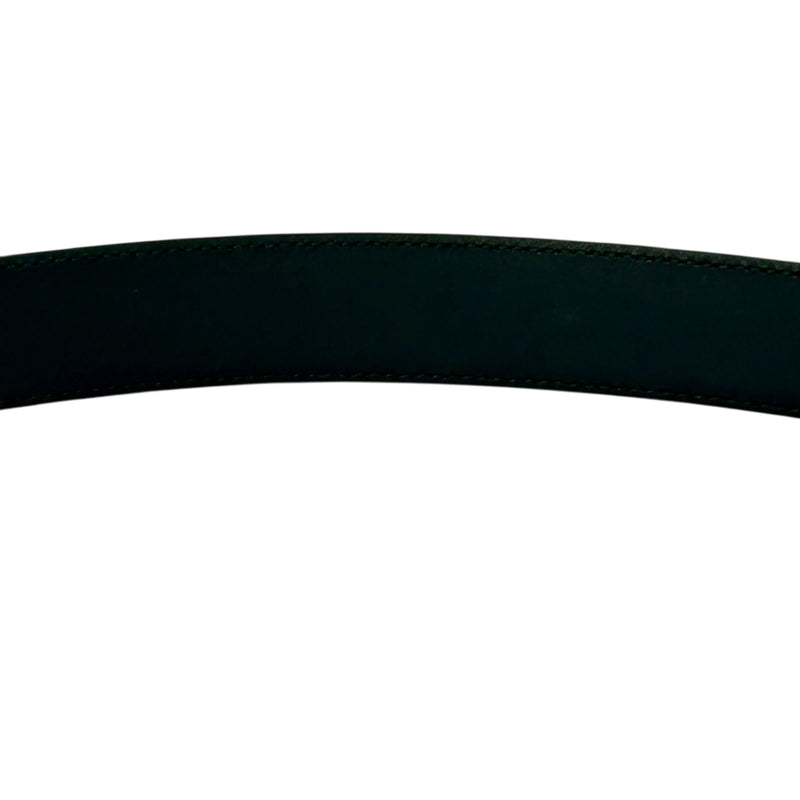 GUCCI Micro Guccissima Leather Belt - Black 31984 