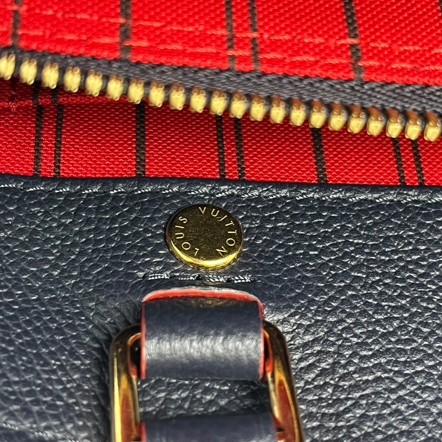 Louis Vuitton Monogram Empreinte Montaigne BB Handbag - Navy 