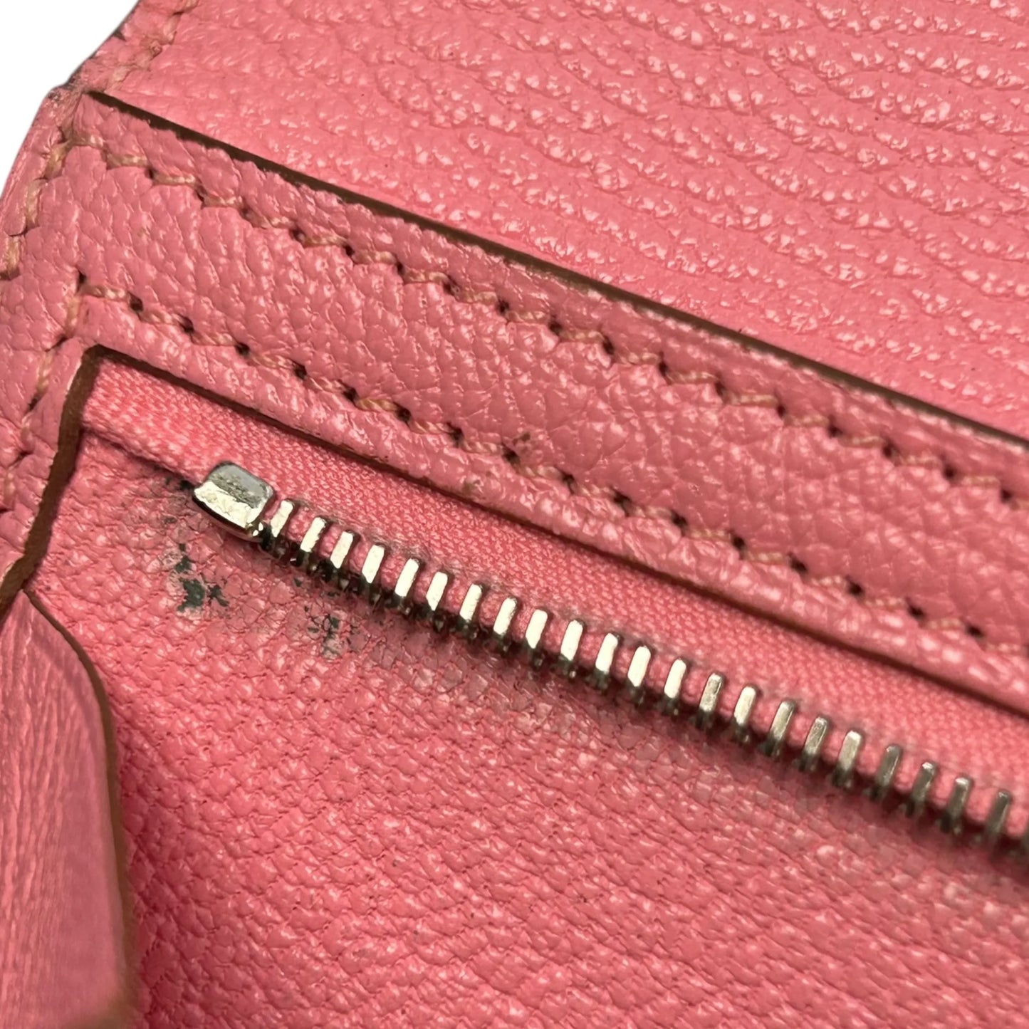 HERMES ベアン スフレ レザー □R刻印(2014年製)  ロングウォレット - ピンク