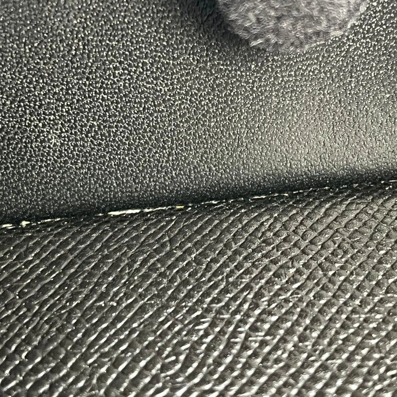 HERMES Bearn Souffle Epsom Leather Long Wallet (2014) - Black (R Stamp) 