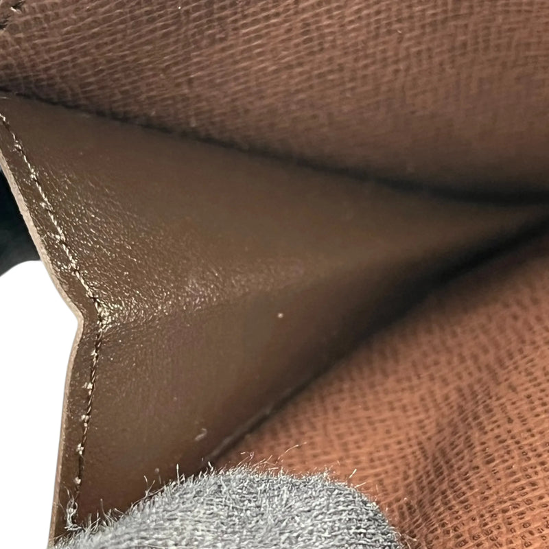 Louis Vuitton Sarah Damier Ebene Portefeuille Long Wallet - Brown 