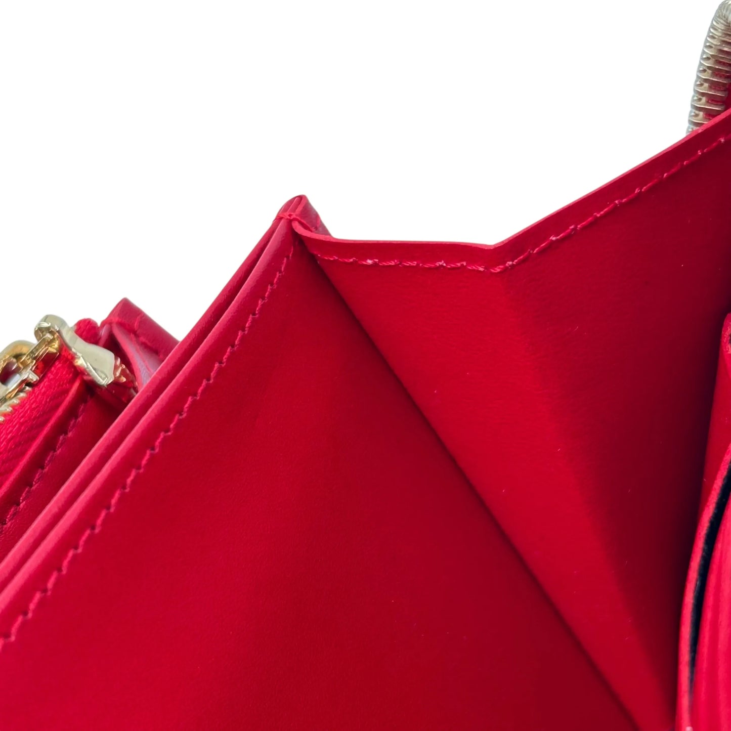 Louis Vuitton Monogram Vernis Zippy Wallet Long Wallet - Red 