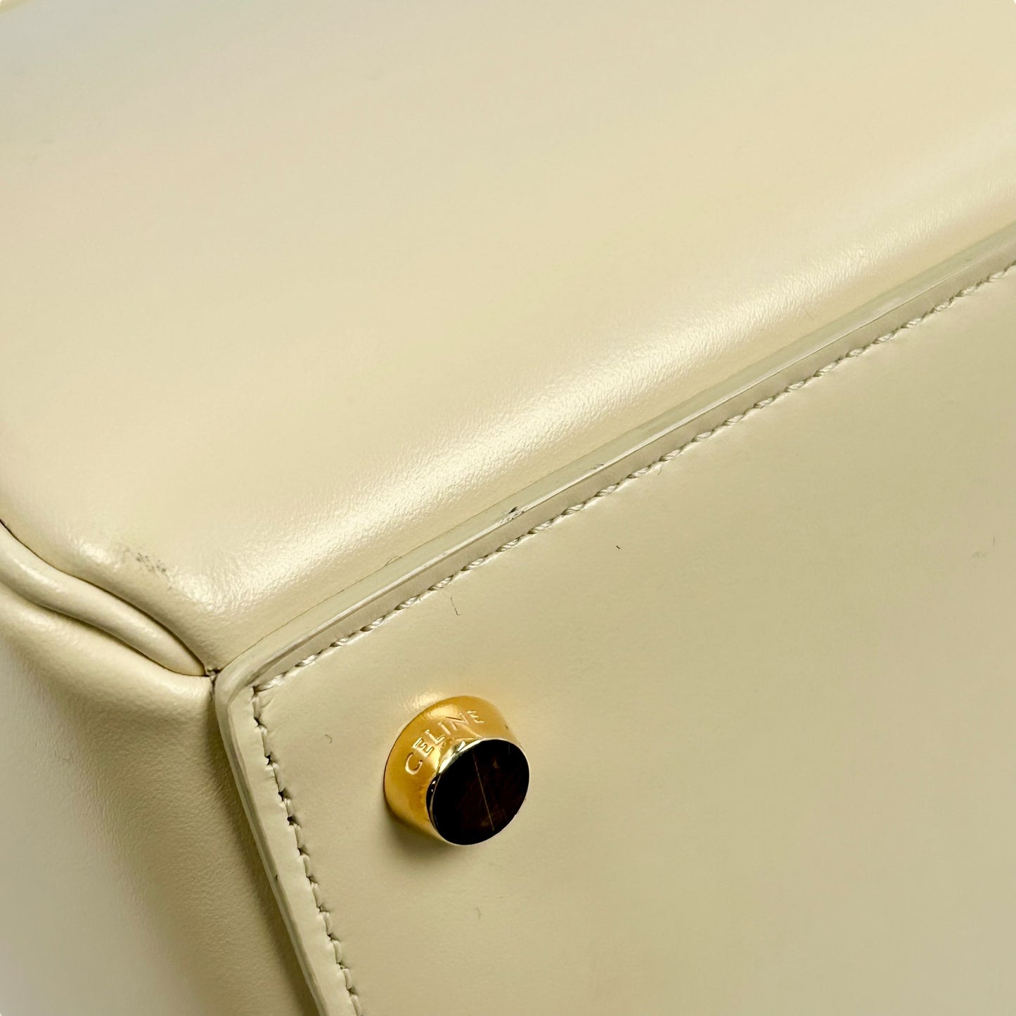 CELINE 16 Small Handbag/Shoulder Bag - Cream 