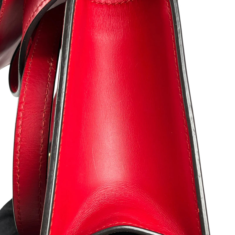 GUCCI Sylvie Chain Mini Handbag/Shoulder Bag - Red 