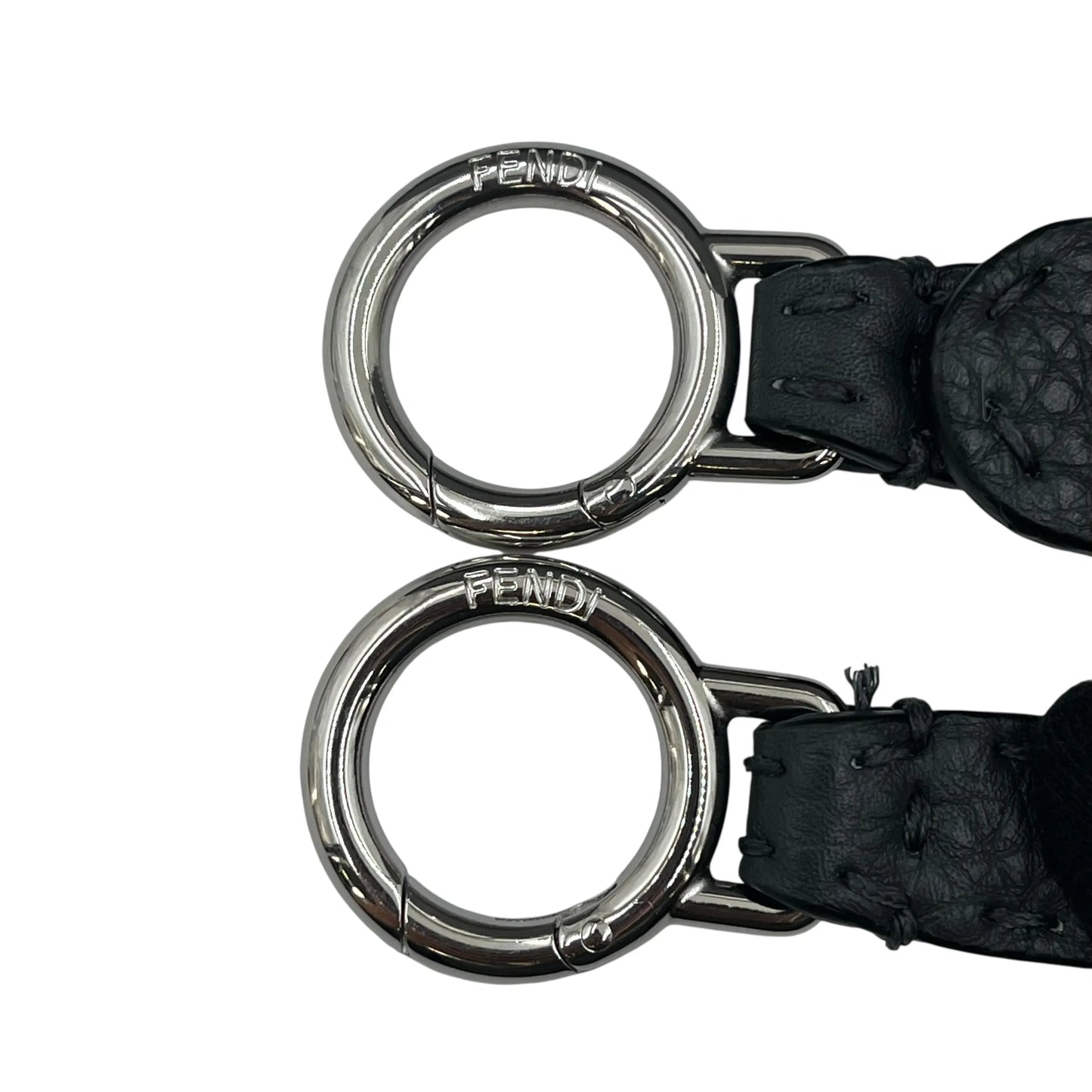 FENDI Peekaboo Leather Handbag/Shoulder Bag - Grey 