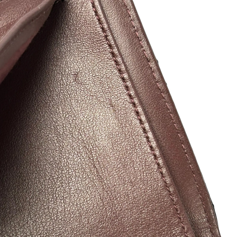 CHANEL Matelassé Caviar Leather Classic Flap Compact Wallet - Black 