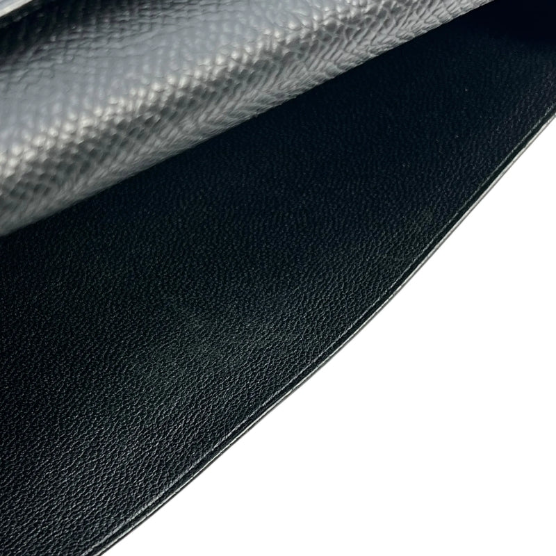 HERMES Bearn Souffle Epsom Leather Long Wallet (2014) - Black (R Stamp) 