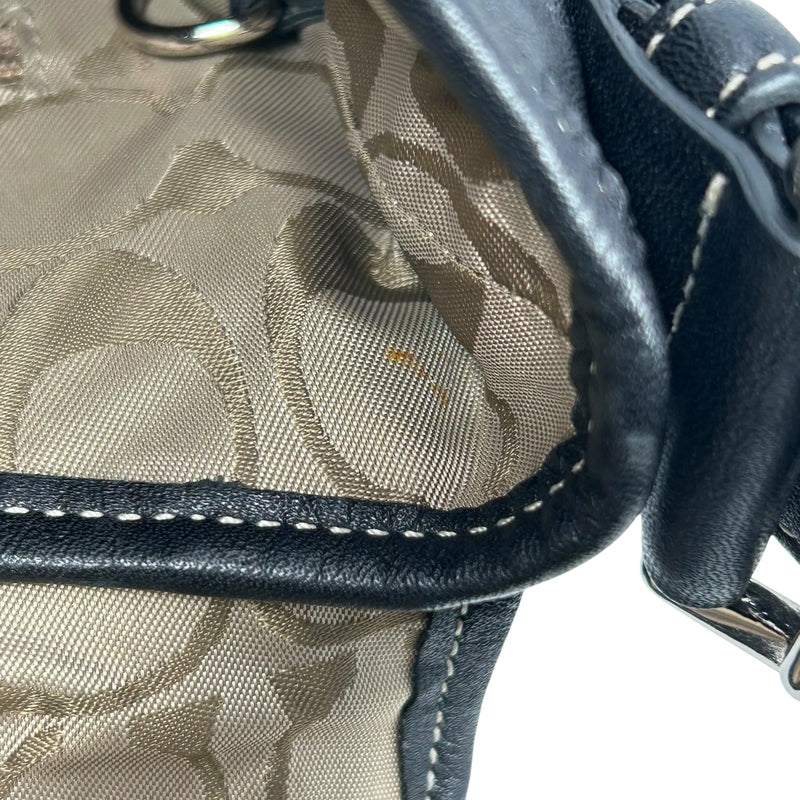 Coach Soho Crossbody Messenger Leather Shoulder Bag - Black 