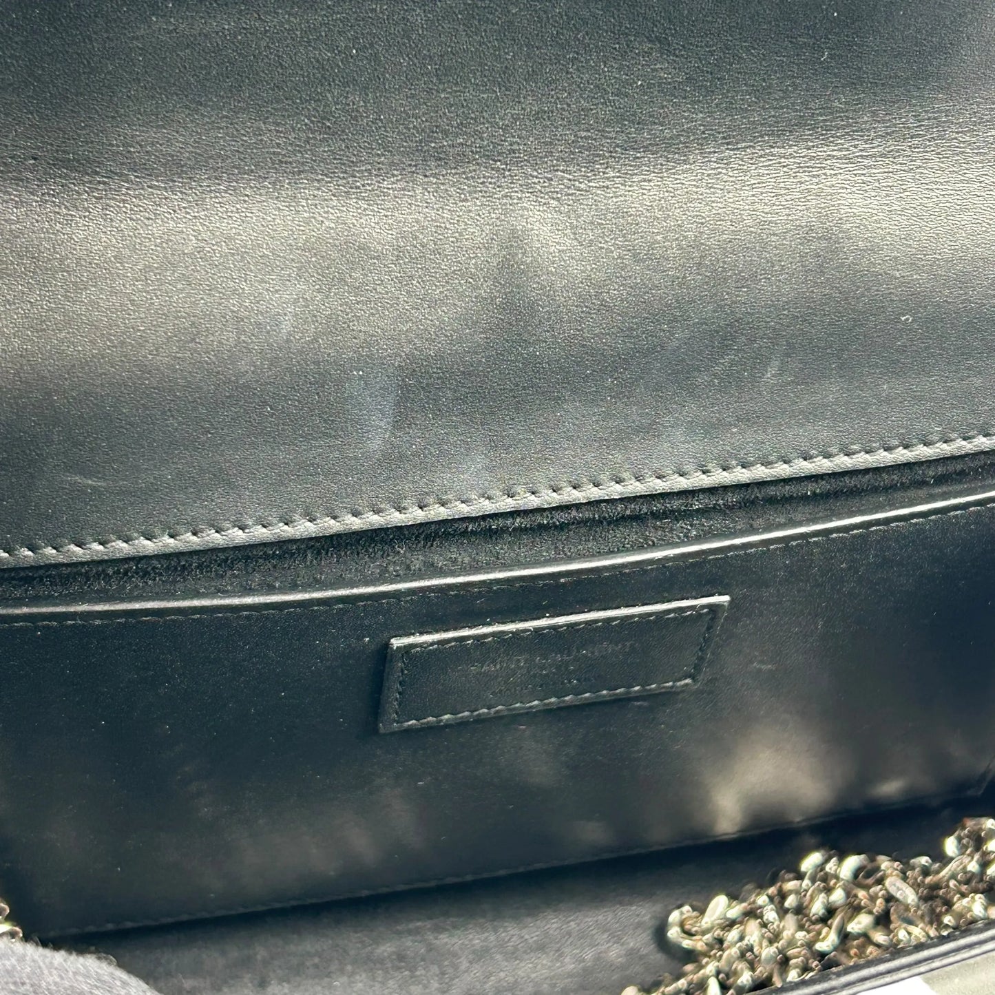 Saint Laurent ケイト タッセル ミディアム レザー チェーンショルダーバッグ - ブラック