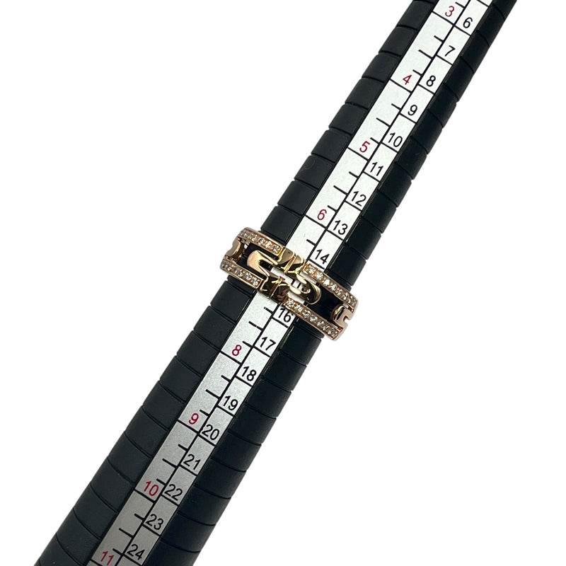 BVLGARI Parentesi Diamond Ring Jewelry - 18KPG 