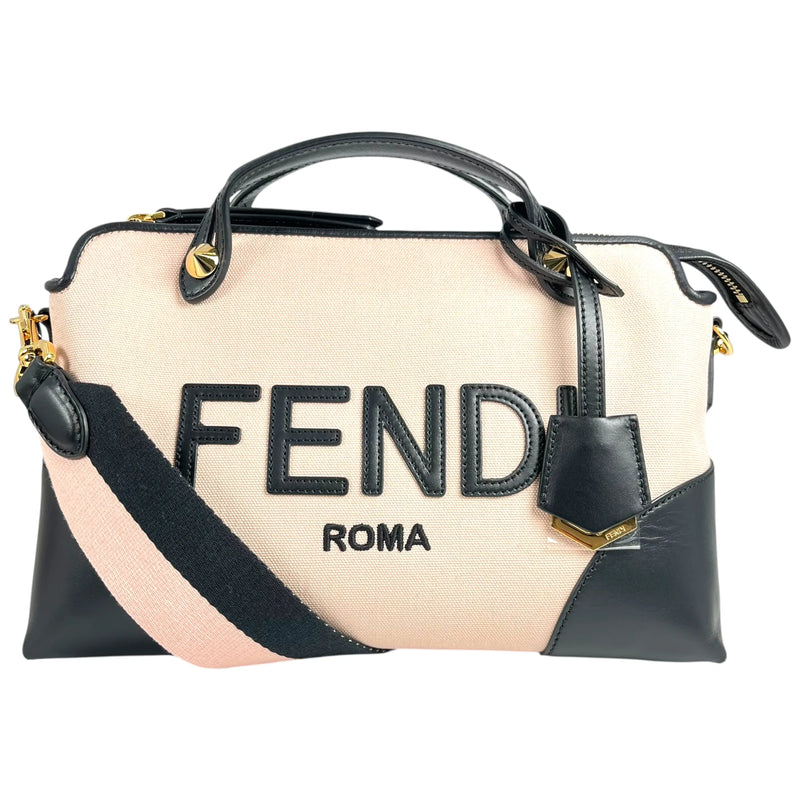 FENDI By the Way Medium Canvas and Leather Handbag - Pink 