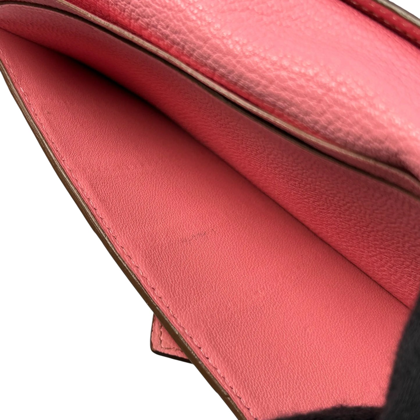 HERMES ベアン スフレ レザー □R刻印(2014年製)  ロングウォレット - ピンク